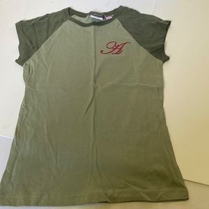 Realitee Green T-shirt Monogram “A”